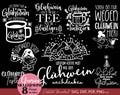 German Gl?hwein Plotter File SVG DXF PNG bundle plotterdatei weihnachten Cut File Svg for Cricut, Silhouette - Gl?hwein cards or mug quotes