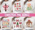 Coquette Vintage Religious Christmas Bundle PNG, Baby Jesus, Christian Cross Bow, Nativity Scene, I Will Praise Him In Every Season Xmas