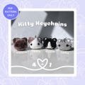 Kitty Cat Keychains Crochet Pattern - Amigurumi Plushie Digital Download - Beginner Friendly