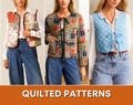 Quilted Sewing Patterns | Women Patterns | Sewing Patterns | Vest Sewing Pattern | Front Tie Top Pattern | Quilted Vest | Patchwork Vest