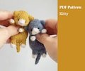 Kitty knitting pattern. English and Russian PDF.