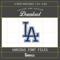 Los Angeles Baseball Team Embroidery Design, LA Baseball Embroidery Design, Dodgers Embroidery Design, Instant Download,  6 Sizes Available