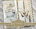 Neutral Butterflies #9: 3-Ring Super Simple, Folio, Junk Journal, Digital, Printable,  Supplies, Mini Ephemera, Flips, Pockets, & Tags