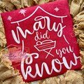 Mary Did You Know Machine Embroidery Design | Baby Jesus Embroidery Design | Mary Jesus Embroidery Design PeS | Christmas PES | Baby Jesus