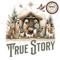 Nativity True Story Christmas png, Jesus is the Reason for the Season Shirt Design, Christian Boho Watercolor Sublimation Cozy Gift Clip Art