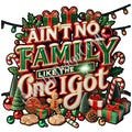 Ain?t No Family Like the One I Got Winter Christmas Magic Melanin PNG Afro Fashion Holiday Clipart Planner Tshirt Tumbler Sublimation