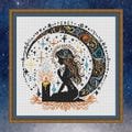 Candle&Night, cross stitch pattern, Nature, modern cross stitch, PDF, instant download, Candle-night