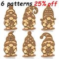 C267-Christmas Gnome set - Scroll saw pattern (pdf, dxf, svg, eps)