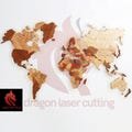 Laser cut files Wooden map whole world laser engraving Art Wall Decor SVG bundle glowforge Earth file Vector template DXF Ai Pdf cnc pattern