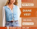Vest Pattern | Front Tie Top Pattern | Vest Sewing Pattern | Top sewing pattern | Women Sewing Patterns | Quilted Vest | Patchwork Vest