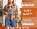 Jacket Sewing Pattern | Coat Pattern | Sewing Patterns | Jacket Pattern | Women Sewing Pattern Jacket Coat | Beginner Jacket, Quilted Jacket