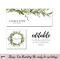 Editable Facebook Cover Template DIY Facebook Marketing Greenery Facebook Cover Floral Facebook Timeline Kit Greenery Facebook Banner