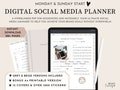 Digital & Printable Social Media Planner | Digital Marketing Planner | Interactive PDF for Goodnotes | Social Media Organiser Goodnotes PDF