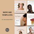 Skincare Instagram Post, Esthetician Template, Canva Social Media Template, Esthetician Planner, Medspa Quotes, Canva Marketing Kit