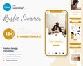 18+ Instagram Story Rustic Summer, Canva Story Template for Wedding Social Media, Wedding Photography Marketing Strategy Engagement Booster
