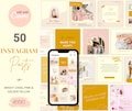 Boho Instagram Post Templates Canva, Boho Instagram Quotes, Creative Instagram Templates, Small Business Templates, Social Media Templates