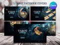 Tarot Facebook Cover Template, Canva Banner (Digital Download)