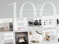 100 Modern Real Estate Instagram Templates | Real Estate Social Media Templates Posts Canva, Realtor Marketing, Real Estate Agent IG Content