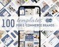 eCommerce social media templates -  Product based business Canva templates - Social media content - Ecommerce instagram
