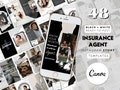 Instagram Story Template Canva | Social Media Templates For Insurance Agents | Insurance Agent Marketing | Instagram Stories Small Business