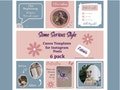 Instagram Post Templates-6 pack-Editable in Canva with free account