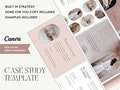 Social Media Manager Case Study Portfolio | Pink and Modern Social Media Templates | Canva Templates | Social Media Strategy Template