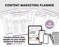 Fillable Content Marketing Planner | Content Creation | Content Strategy | Content Calendar | Online Planner | Content Planning | Marketing