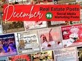 December Real Estate Posts, Real Estate Marketing, Christmas Real Estate, Real Estate Templates, Social Media Posts, Holiday Real Estate