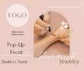 Permanent Jewelry Social Media Post: Classy Instagram Template (Canva Download)
