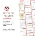 2023 Pinterest Printable Marketing Planner, Pinterest Checklist, Pinterest Strategy, Business Planner, Blogger Planner, Printable Boards