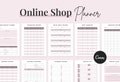 Online Shop Printable Planner | E-commerce, Online Seller Planner, Business Goals, Order | Online Shopping | Inventory Tracker | Etsy Shop