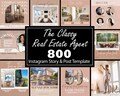 800 Real Estate Instagram Post Templates: Agent Marketing (Canva Editable)