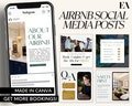 Airbnb Social Media Posts Template, Vacation Rental Marketing (Canva)