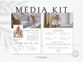Media Kit Template, 2-page Media Kit Template Influencer, Influencer Media Kit, Blogger Media Kit, Rate Sheet Template, Instagram Media Kit