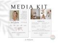 Media Kit Template, 2-page Media Kit Template Influencer, Influencer Media Kit, Blogger Media Kit, Rate Sheet Template, Instagram Media Kit