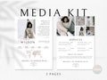 Media Kit Template, 2-page Media Kit Template Influencer, Influencer Media Kit, Blogger Media Kit, Rate Sheet Template, Instagram Media Kit