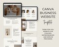Minimal Canva Website Template, Beige Aesthetic Business Website for Entrepreneurs, Coaches, Course Creators, VAs, One Page Website, Sofi