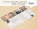 2 Page Media Kit Canva Template| Instagram Media Kit| Influencer Rate Sheet Template| Blogger Press Kit | Facebook Tiktok Instagram Template