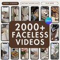 2000+ Faceless Aesthetic Videos Photo Bundle for Instagram Reels, Faceless Digital Marketing Videos Master Resell Rights, MRR/PLR, Canva