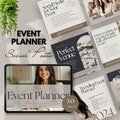 event planner social media posts events party organizer instagram party planning coordinator facebook marketing template wedding canva