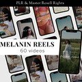 Melanin Stock Videos: Faceless Instagram Reels, Canva Template (MRR)
