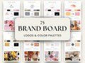 Branding Board Template, DIY Branding Kit, Business Branding Kit, DIY Logo Designs, Mood Board, Editable in Canva