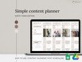 Social Media Content Planner: Google Sheets Template (Digital Download)
