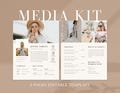 2 Page Media Kit Canva Template| Instagram Media Kit| Influencer Rate Sheet Template| Blogger Press Kit | Facebook Tiktok Instagram Template