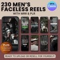 Men's Faceless Reels: 200+ Digital Marketing Videos (MRR & PLR)