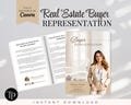 Real Estate Buyer Representation Template, Real Estate Marketing, Realtor & Buyer Representation, Buyer Agent Listing, Customizable Canva