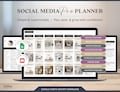 Social Media Content Planner Google Sheet Social Media Management Template Digital Content Planner ADHD Social Media Planner Marketing