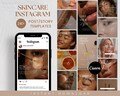Skincare Instagram Coach Aesthetic Post Templates, Beauty Social Media Business, Luxury Esthetician, Dermatologist, Editable Canva Template