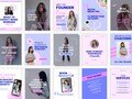 Editable Canva Instagram Templates, Aesthetic Social Media Post & Story Designs, Instagram Branding Kit for Social Media Managers and more
