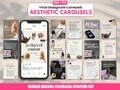 Aesthetic Carousel, Social Media Templates, Master Resell Rights, MRR PLR Digital Products Done For You, Faceless Marketing, Etsy Sellers